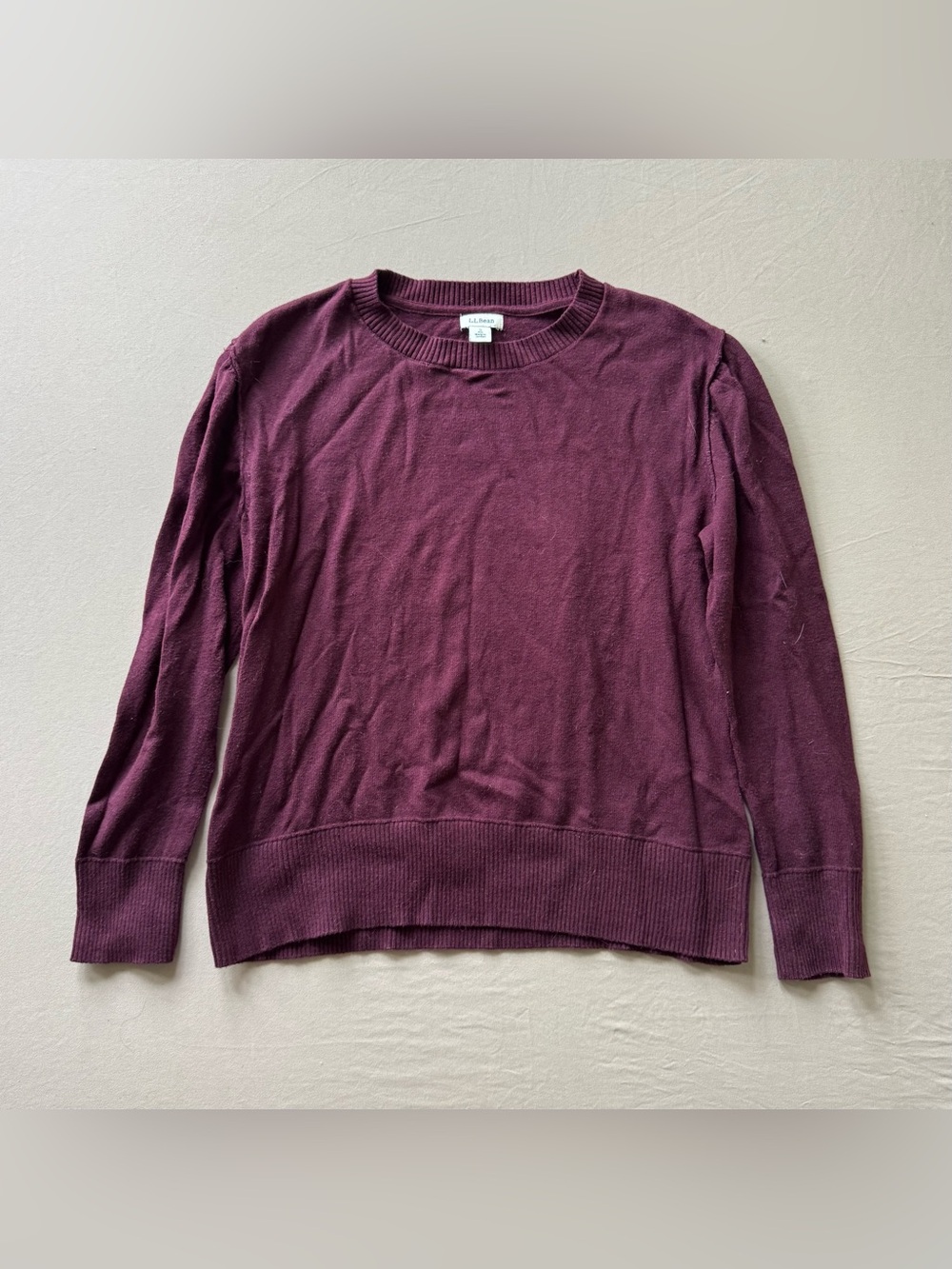 L.L. Bean Cotton/Cashmere Crewneck Sweater